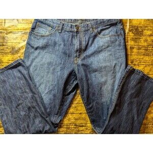 SEAN JOHN Vintage 'NEWTON' Relaxed Fit Straight Dark Blue Jeans Men Size 36x32